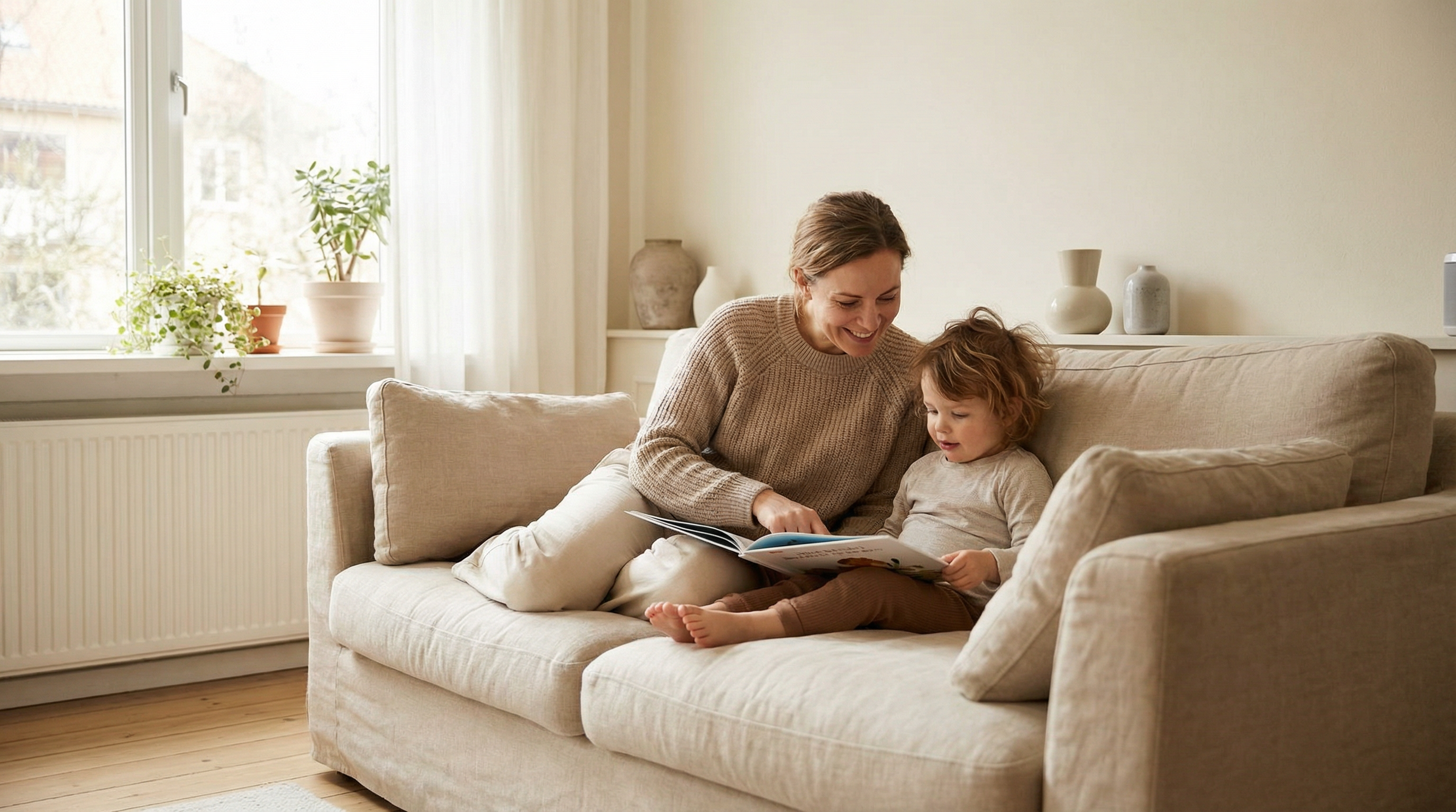 Μητέρα και παιδί σε ήρεμη στιγμή